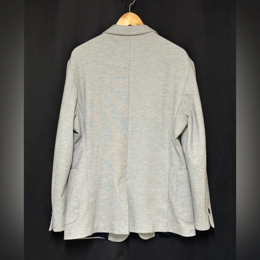 Zara Man Blazer Gray 2 Button Polyester (x-Large)